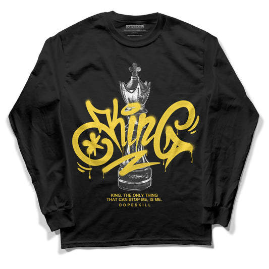 Black Tour Yellow AJ 4 Thunder DopeSkill Long Sleeve T-Shirt King Chess Graphic