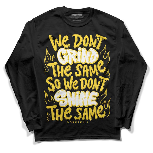 Black Tour Yellow AJ 4 Thunder DopeSkill Long Sleeve T-Shirt Grind Shine Graphic