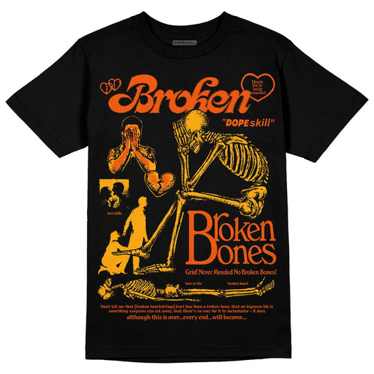 Black Taxi 12s DopeSkill T-Shirt Broken Bones Graphic