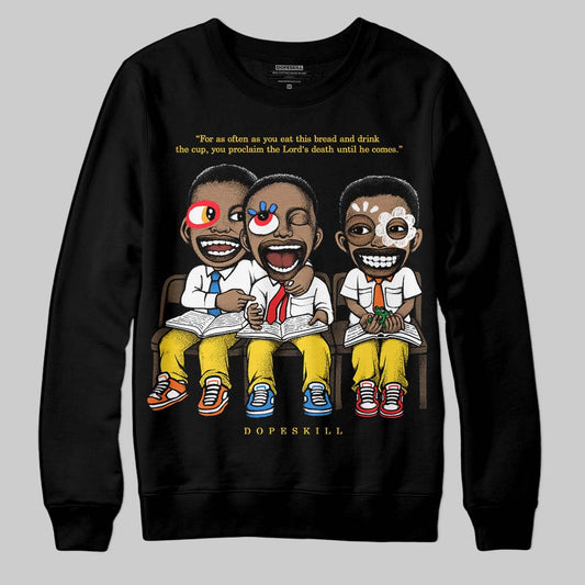 Black Tour Yellow AJ 4 Thunder DopeSkill Sweatshirt First Sunday Graphic
