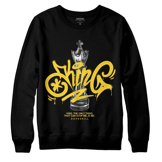 Black Tour Yellow AJ 4 Thunder DopeSkill Sweatshirt King Chess Graphic
