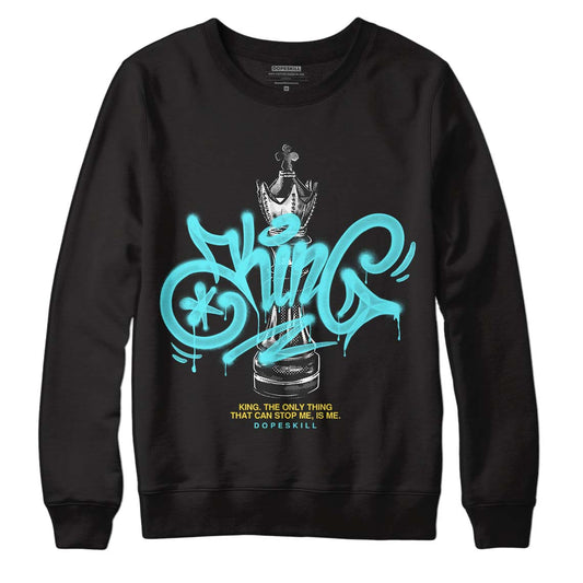 Aqua 5s DopeSkill Sweatshirt King Chess Graphic
