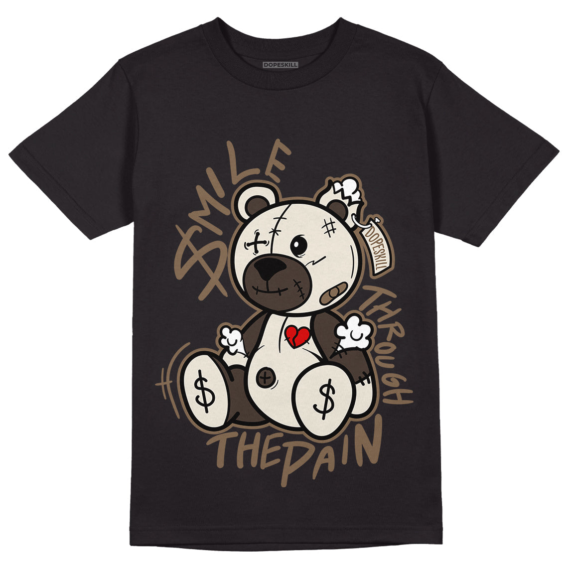 AJ 1 Low OG ‚ÄúReverse Mocha‚Äù DopeSkill T-Shirt BEAN Graphic