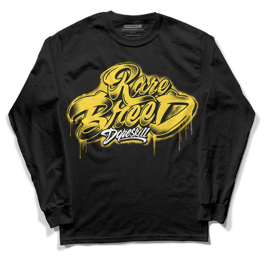 Black Tour Yellow AJ 4 Thunder DopeSkill Long Sleeve T-Shirt Rare Breed Type Graphic