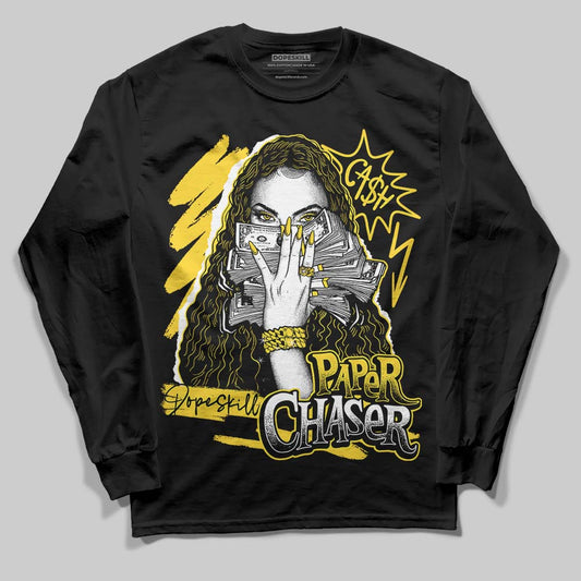 Black Tour Yellow AJ 4 Thunder DopeSkill Long Sleeve T-Shirt NPC Graphic