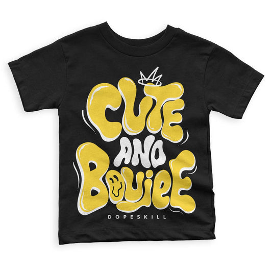 Black Tour Yellow AJ 4 Thunder DopeSkill Toddler Kids T-shirt Cute and Boujee Graphic