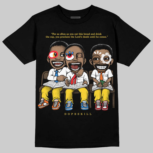 Black Tour Yellow AJ 4 DopeSkill T-Shirt First Sunday Graphic