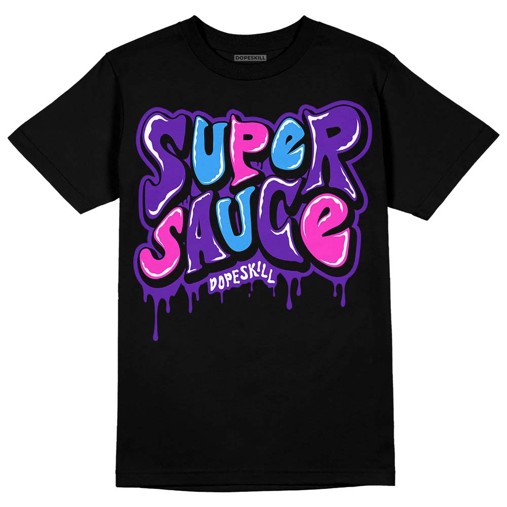 Dunk Purple Championship Court White DopeSkill T-Shirt Super Sauce Graphic
