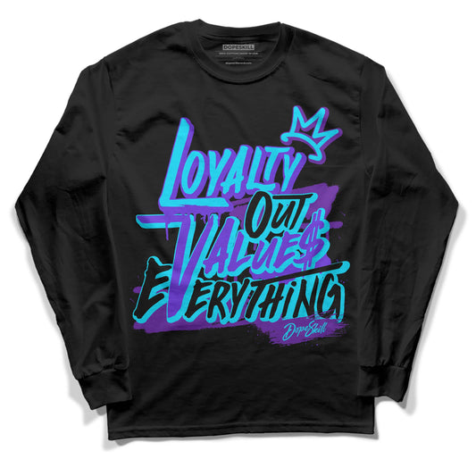 Aqua 6s DopeSkill Long Sleeve T-Shirt LOVE Graphic