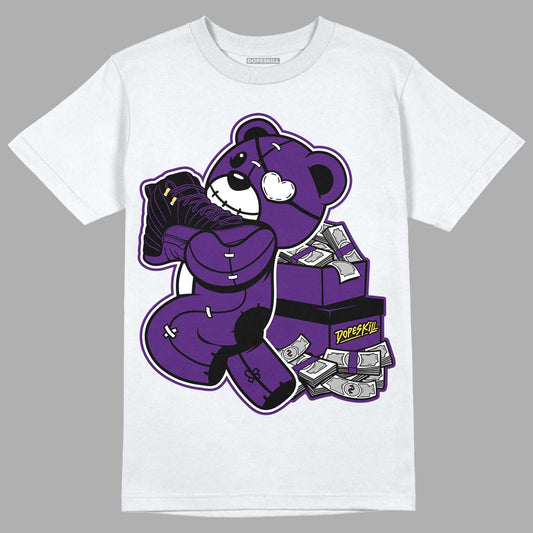 Field Purple 12s DopeSkill T-Shirt Bear Steals Sneaker Graphic
