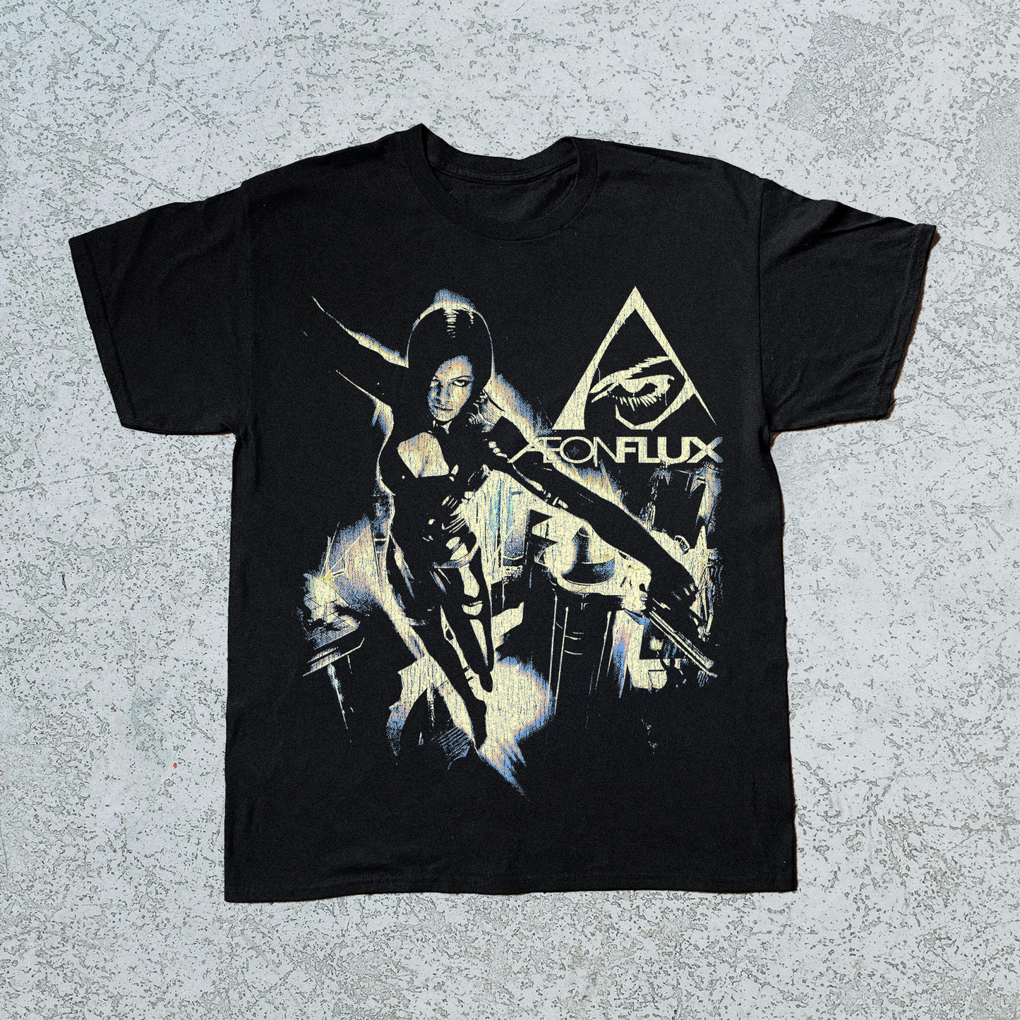 '05 AEON FLUX PS2 BLACK T-SHIRT