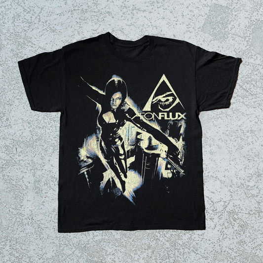 '05 AEON FLUX PS2 BLACK T-SHIRT