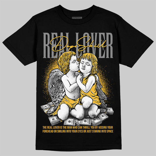 9060 Varsity Gold DopeSkill T-Shirt Real Lover Graphic