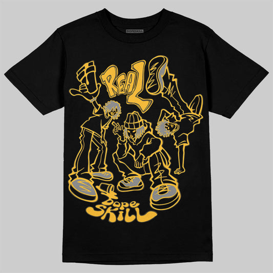 9060 Varsity Gold DopeSkill T-Shirt Real Y2K Players Graphic
