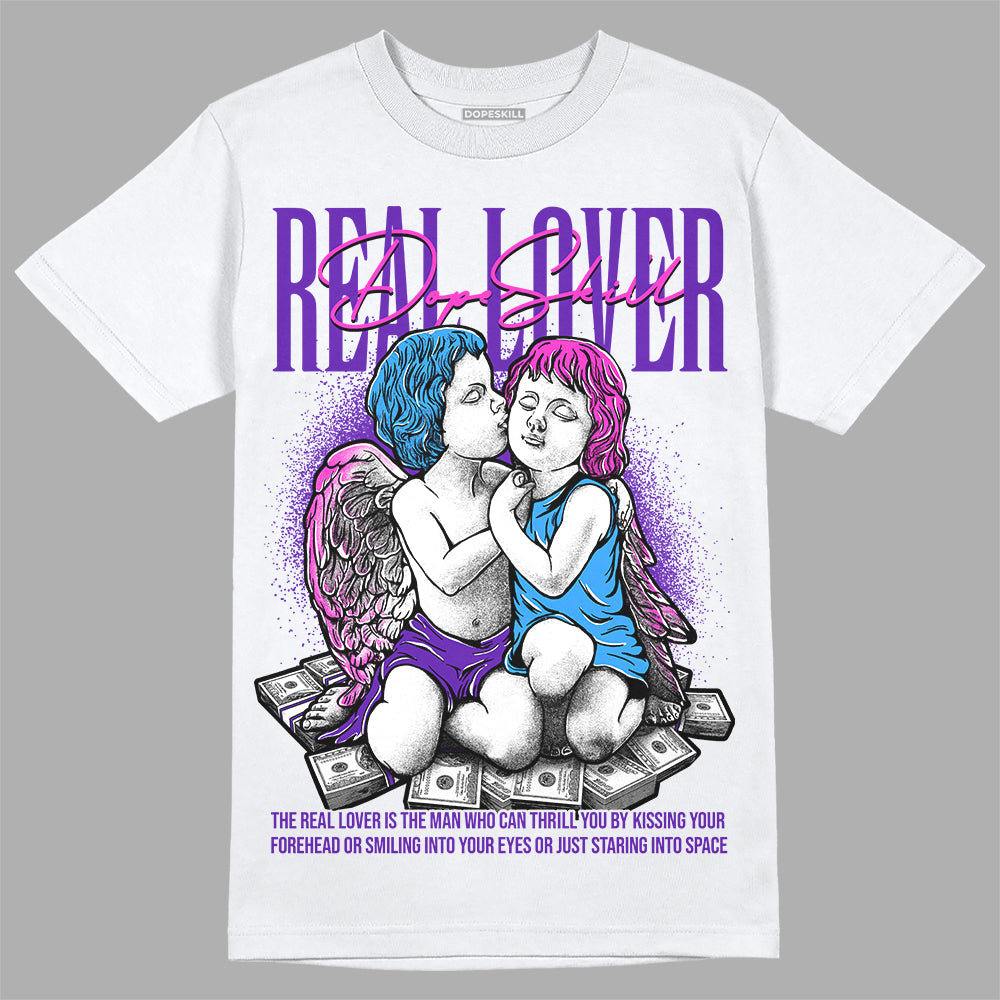 Dunk Purple Championship Court White DopeSkill T-Shirt Real Lover Graphic