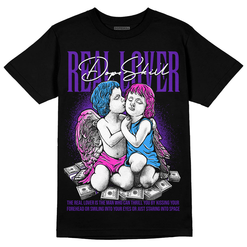 Dunk Purple Championship Court White DopeSkill T-Shirt Real Lover Graphic