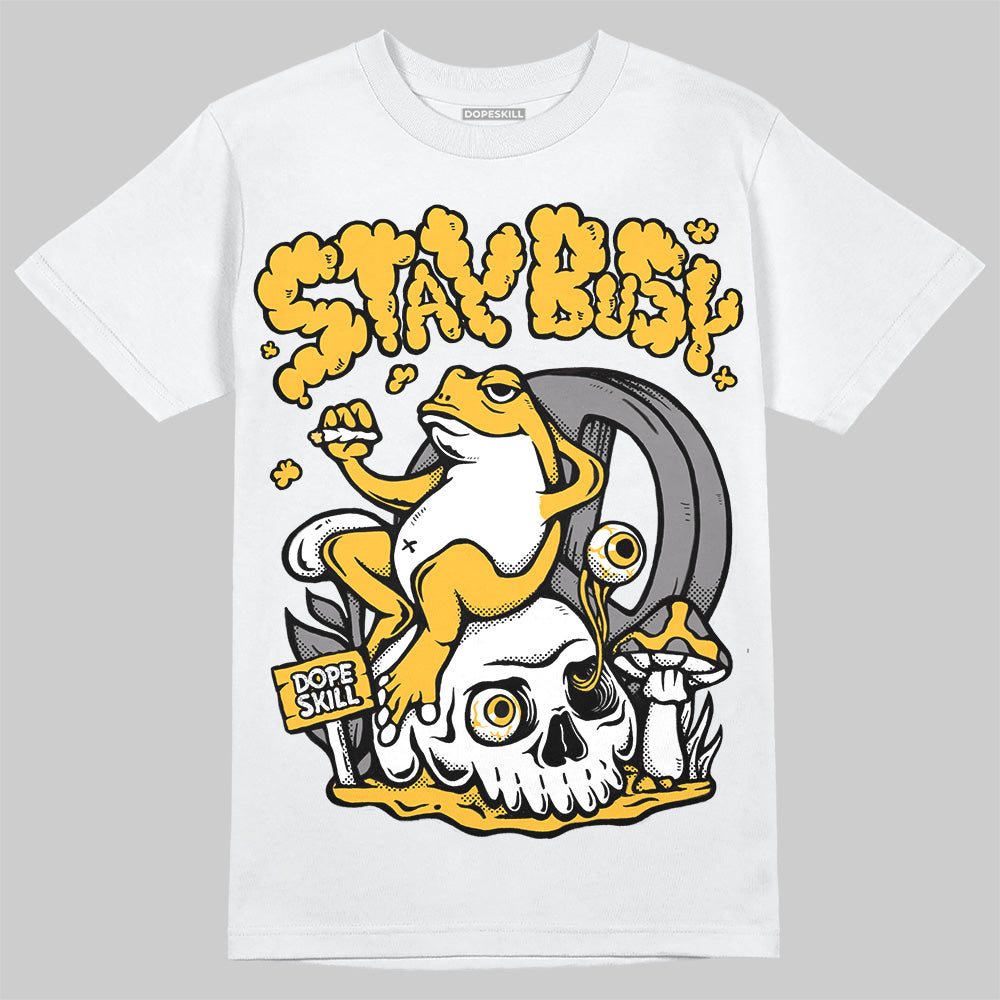 9060 Varsity Gold DopeSkill T-Shirt Stay Busy Graphic