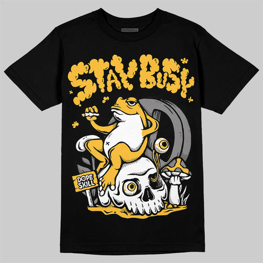 9060 Varsity Gold DopeSkill T-Shirt Stay Busy Graphic