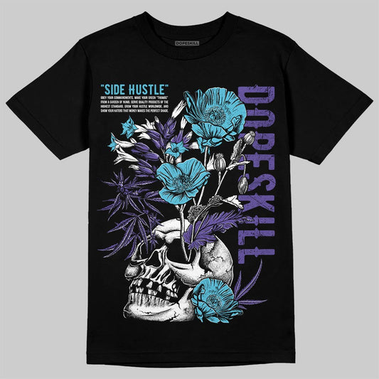 Aqua 8s DopeSkill T-Shirt Side Hustle Graphic