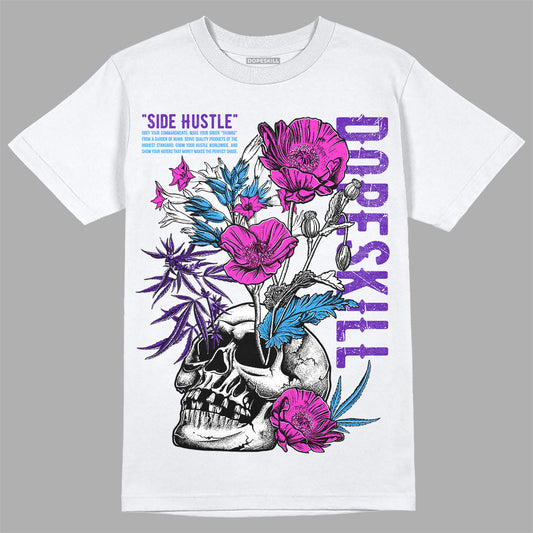 Dunk Purple Championship Court White DopeSkill T-Shirt Side Hustle Graphic