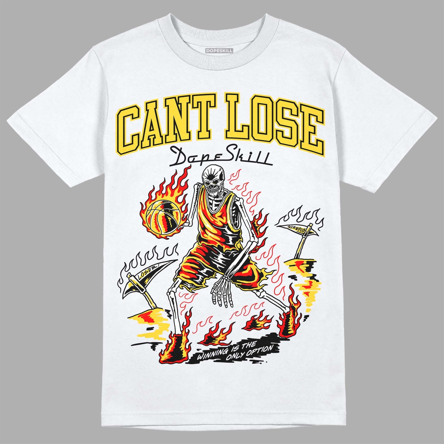 Black Tour Yellow AJ 4 Thunder DopeSkill T-Shirt Cant Lose Graphic