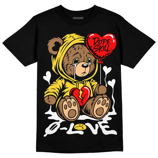 Black Tour Yellow AJ 4 Thunder DopeSkill Unisex T-Shirt Broken Bear Graphic