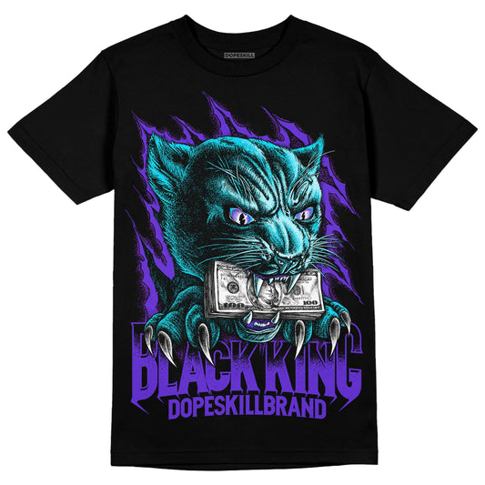 Aqua 6s DopeSkill T-Shirt Black King Graphic