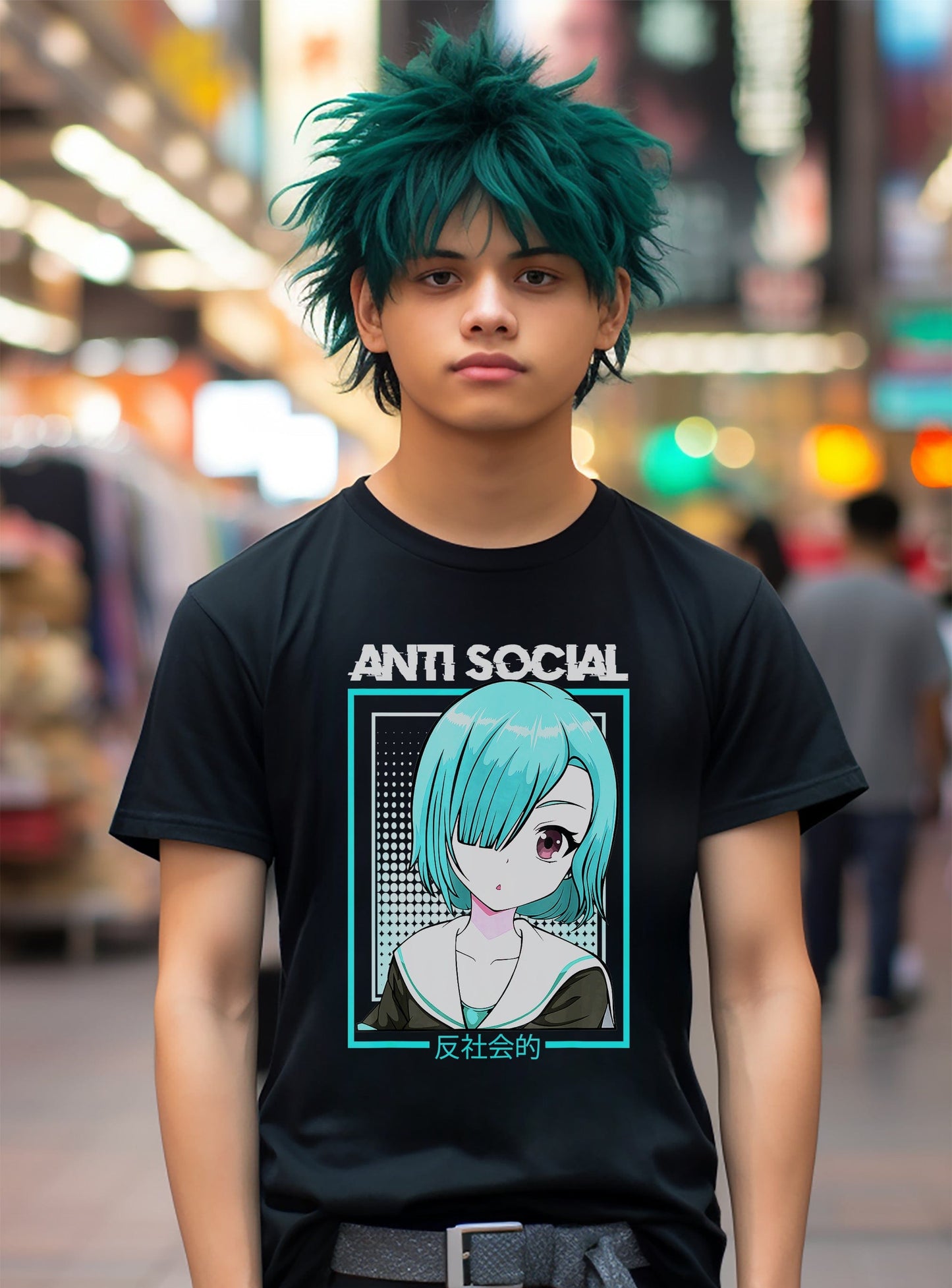 Anti-Social Anime Girl Kawaii T-Shirt