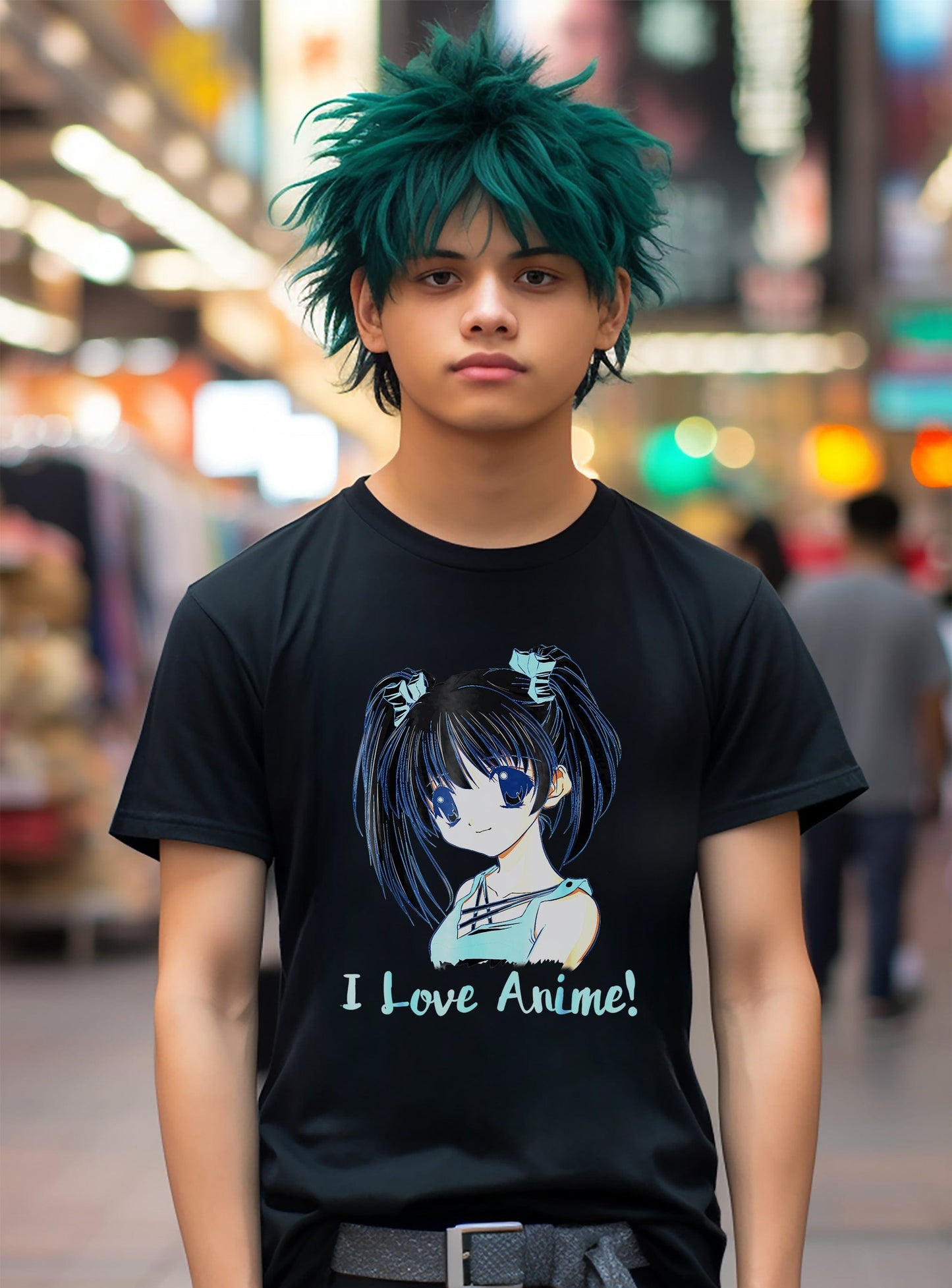 I Love Anime Anime Girl T-Shirt