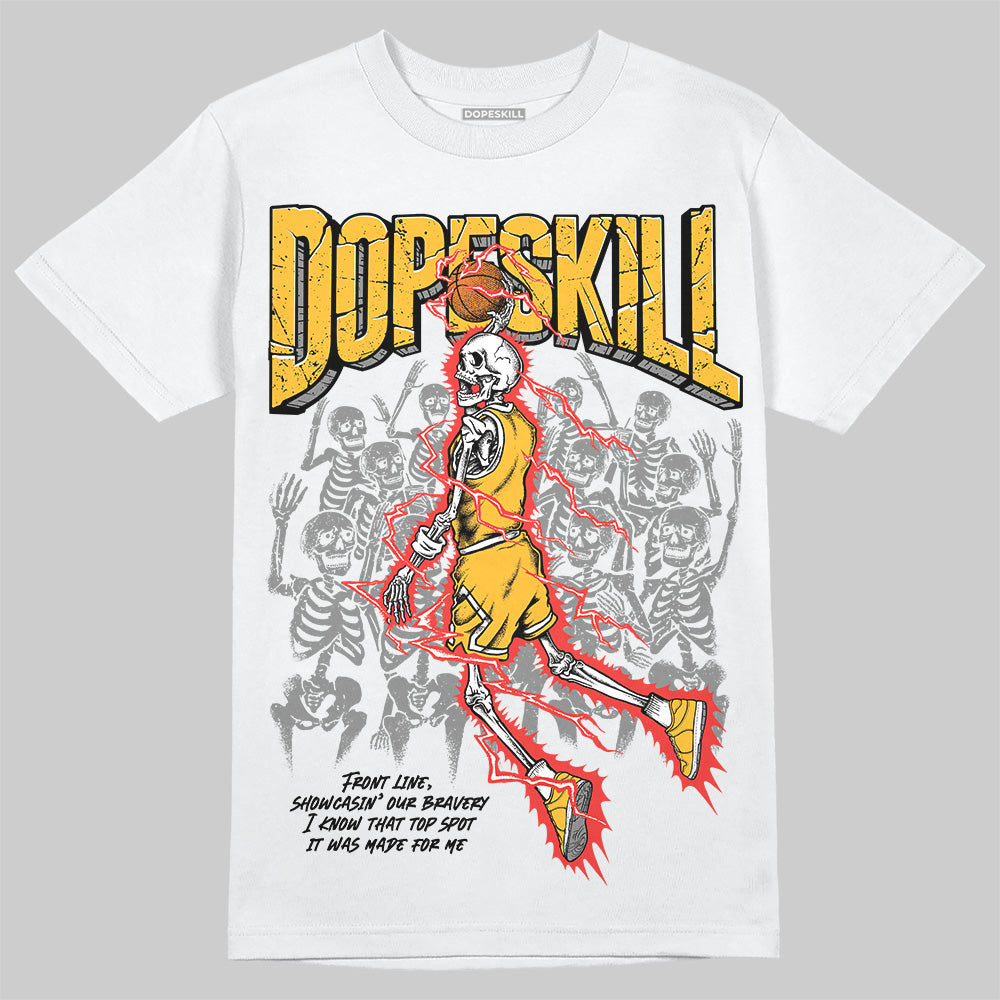 9060 Varsity Gold DopeSkill T-Shirt Thunder Dunk Graphic