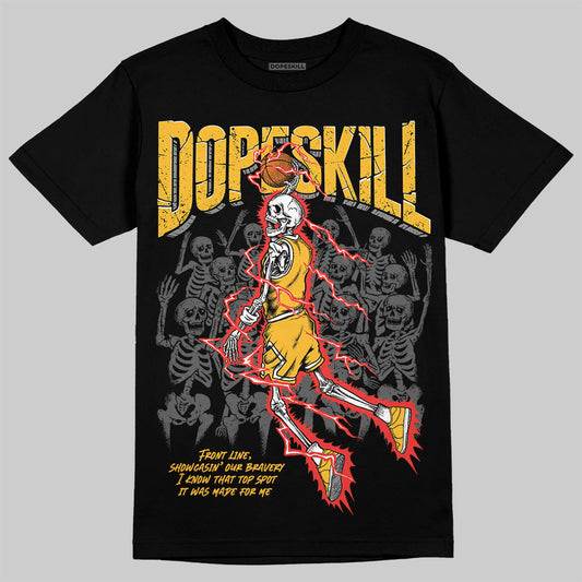 9060 Varsity Gold DopeSkill T-Shirt Thunder Dunk Graphic