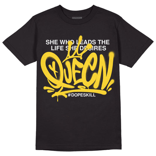 Black Tour Yellow AJ 4 Thunder DopeSkill T-Shirt Queen Graphic