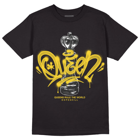 Black Tour Yellow AJ 4 Thunder DopeSkill T-Shirt Queen Chess Graphic