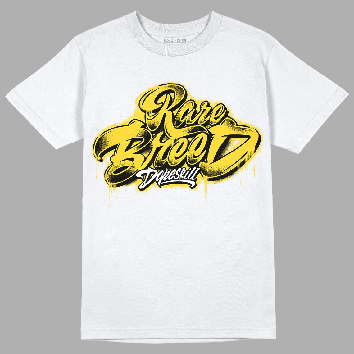 Black Tour Yellow AJ 4 Thunder DopeSkill T-Shirt Rare Breed Type Graphic