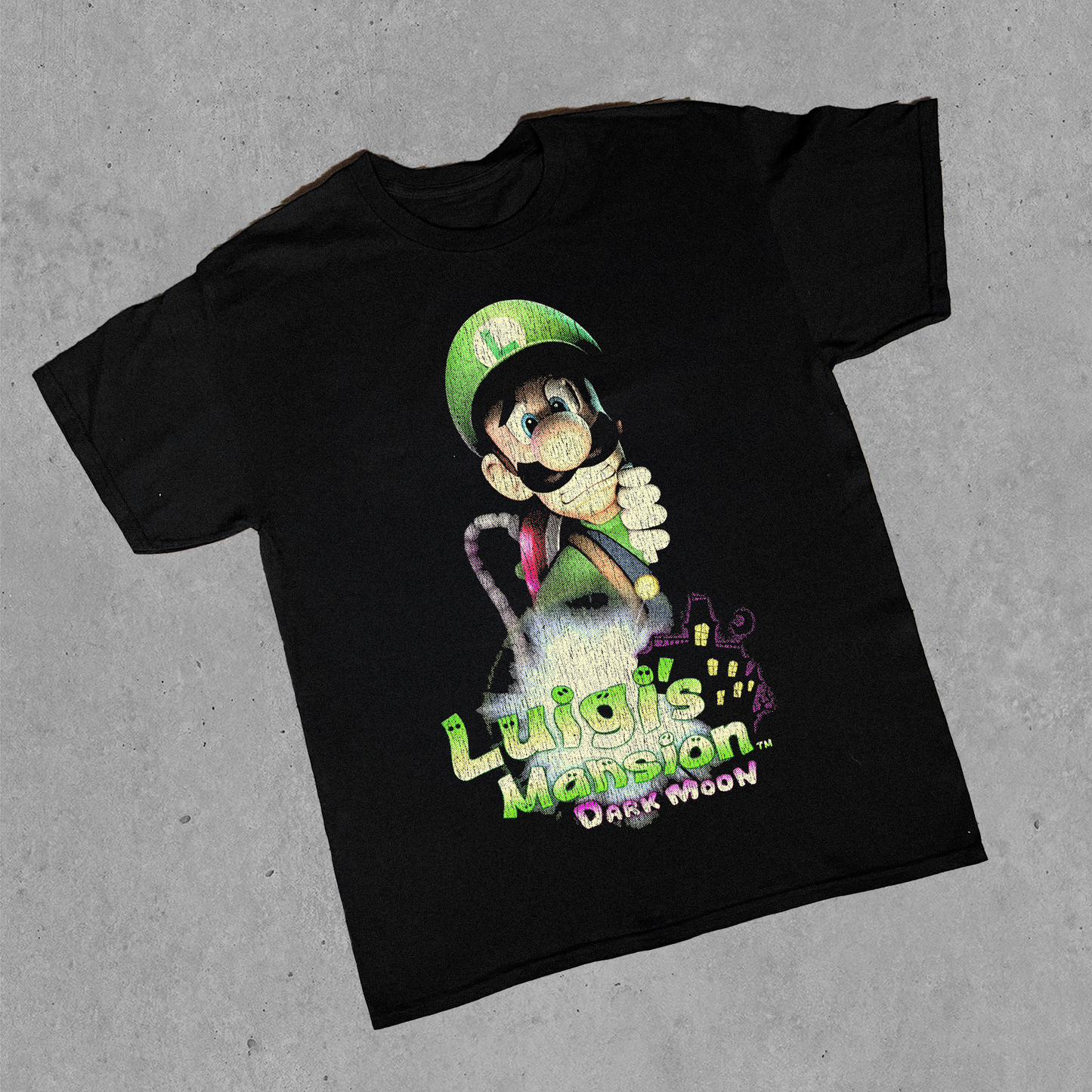 '15 LUIGI'S MANSION: DARK MOON BLACK T-SHIRT