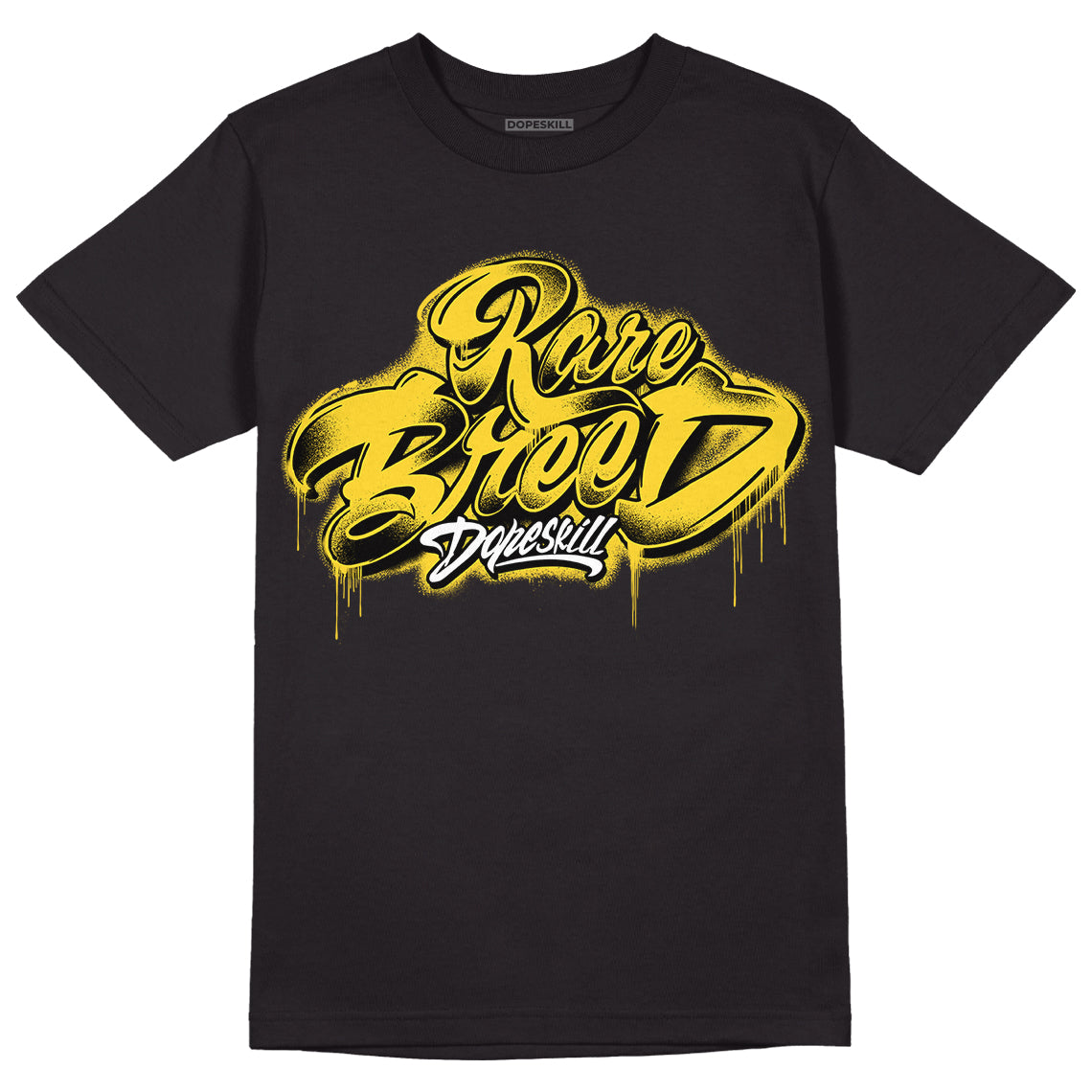 Black Tour Yellow AJ 4 Thunder DopeSkill T-Shirt Rare Breed Type Graphic