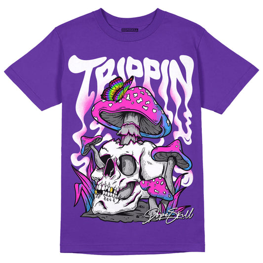 Dunk Purple Championship Court White DopeSkill Purple T-shirt Trippin Graphic