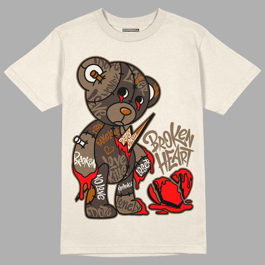 AJ 1 Low OG ‚ÄúReverse Mocha‚Äù DopeSkill Sail T-shirt Broken Heart Graphic