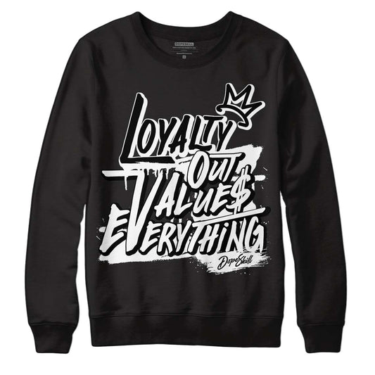 85 Black White 1s DopeSkill Sweatshirt LOVE Graphic