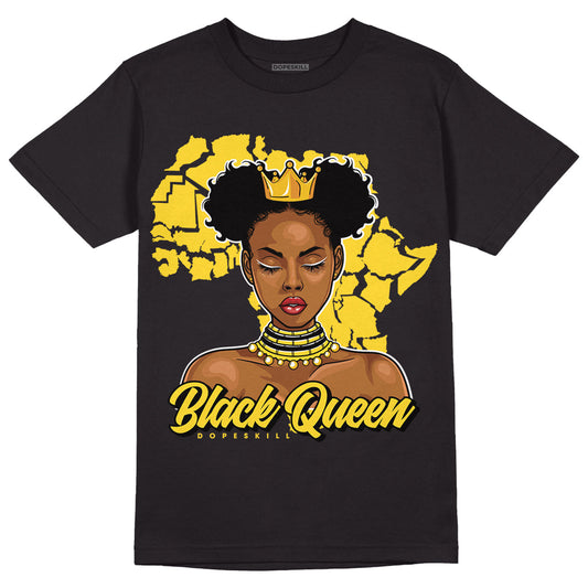 Black Tour Yellow AJ 4 Thunder DopeSkill T-Shirt Black Queen Graphic