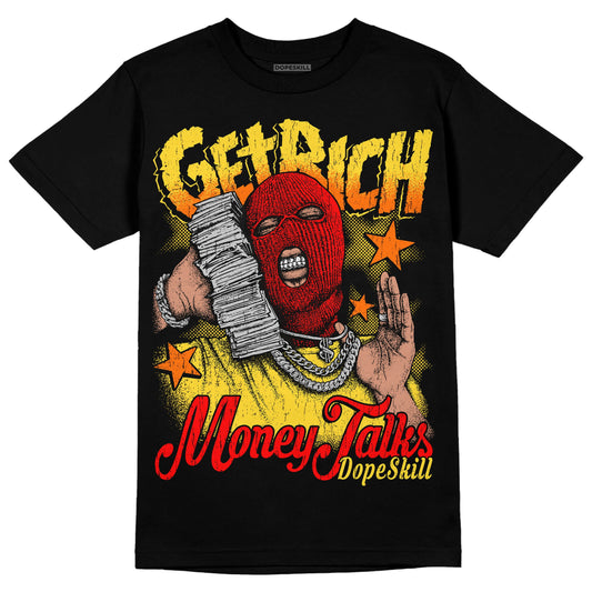 Black Tour Yellow AJ 4 Thunder DopeSkill Unisex T-Shirt Get Rich Graphic