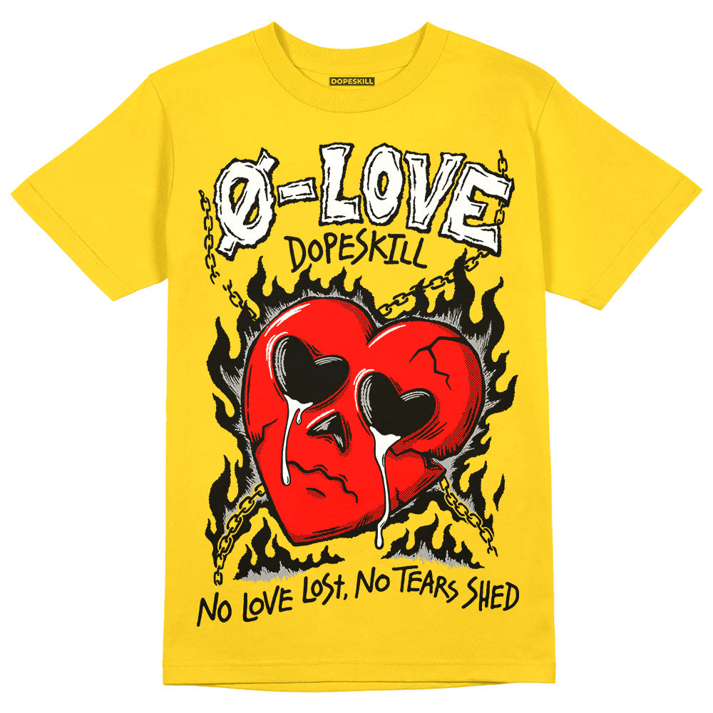 Black Tour Yellow AJ 4 Thunder DopeSkill Unisex T-Shirt Crying Heart Graphic