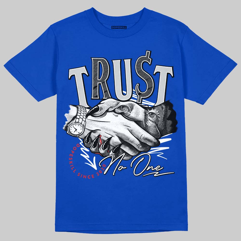 Blueberry 12s DopeSkill Royal T-shirt Trust No One Graphic