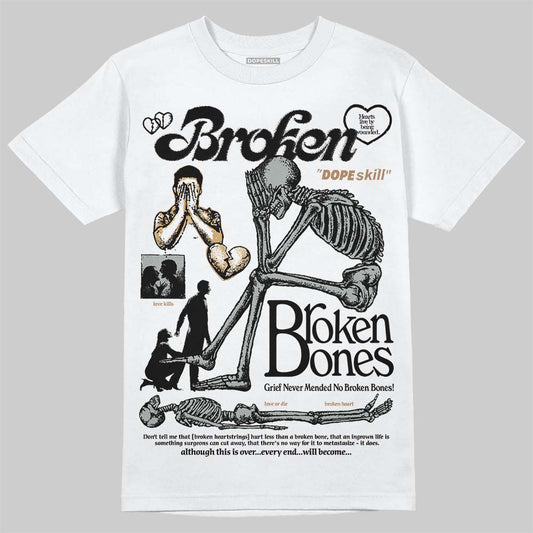 1906R ‚ÄòWhite Gold‚Äô DopeSkill T-Shirt Broken Bones Graphic