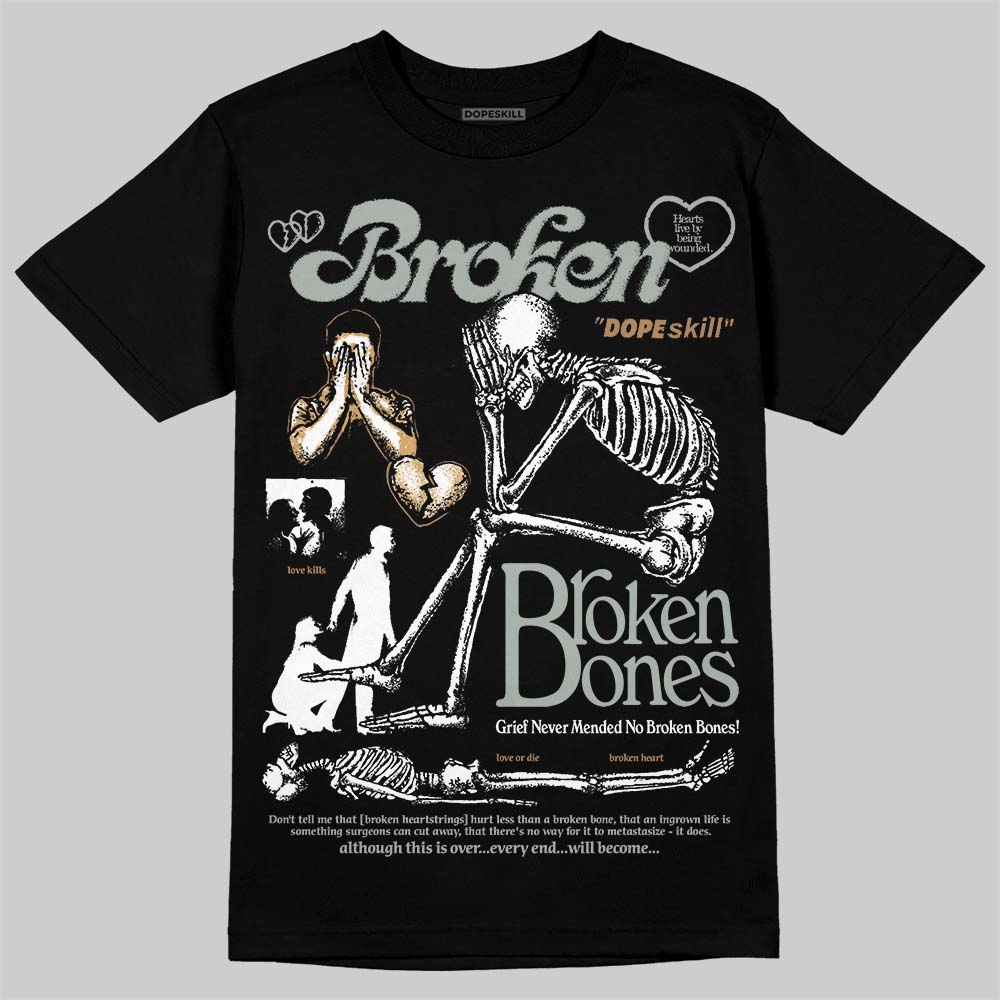 1906R ‚ÄòWhite Gold‚Äô DopeSkill T-Shirt Broken Bones Graphic
