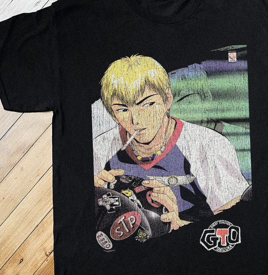 '00 GREAT TEACHER ONIZUKA BLACK T-SHIRT