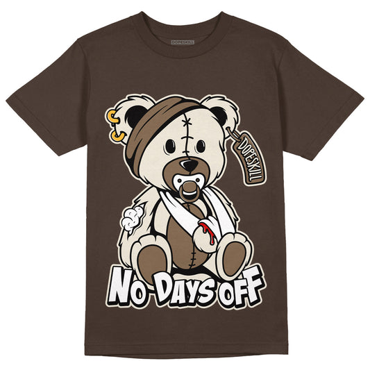 AJ 1 Low OG ‚ÄúReverse Mocha‚Äù DopeSkill Ridgerock T-shirt Hurt Bear Graphic