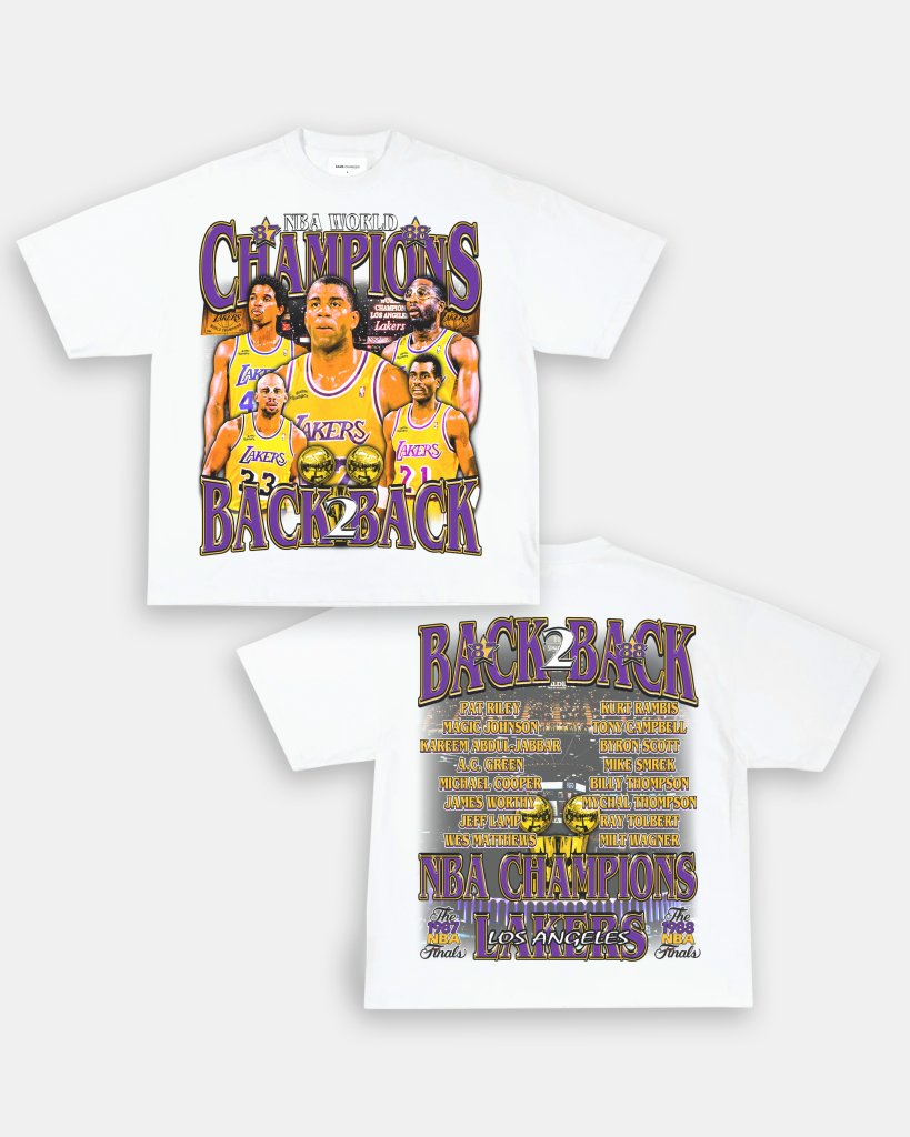 87 & 88 NBA CHAMPS TEE - [DS] Style001