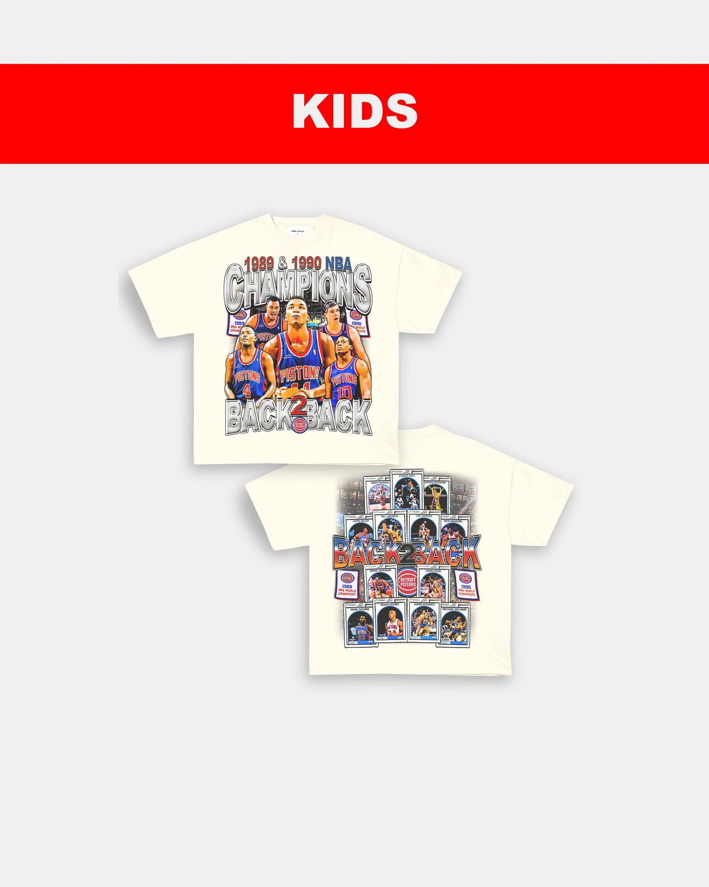 89 & 90 NBA CHAMPS - KIDS TEE - [DS] Style001