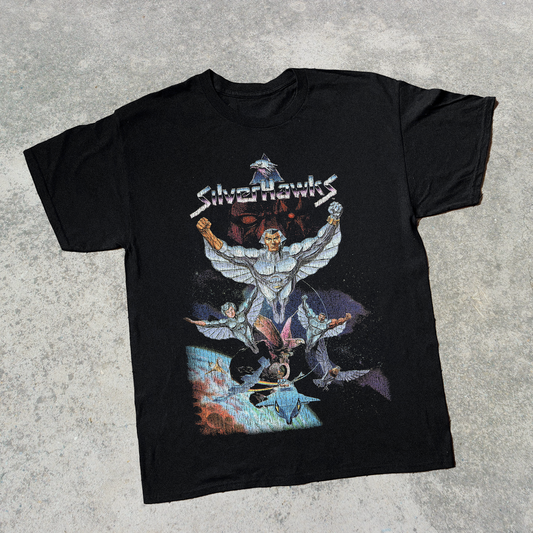 '86 SILVERHAWKS BLACK T-SHIRT
